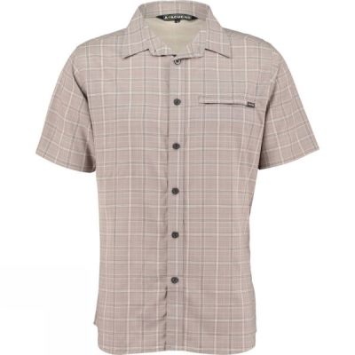 Camisa Ayacucho Hiker II Stretch Manga Corta Hombre Beige - Chile TBH639287